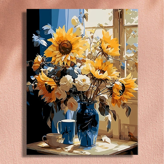 Painting By Numbers Kit - Beautiful Sunflower
