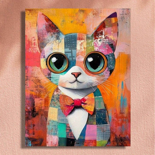 Painting By Numbers Kit - Cat In A Suit