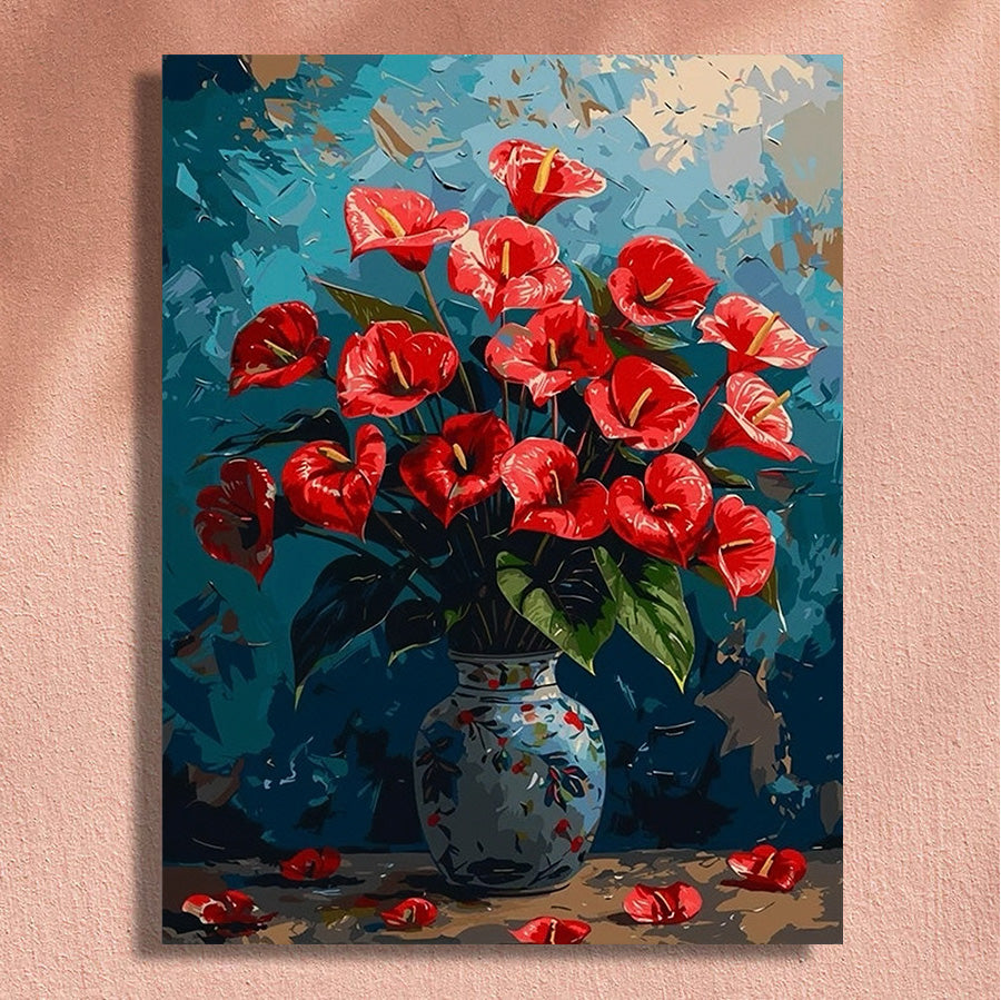 Painting By Numbers Kit - Flowers
