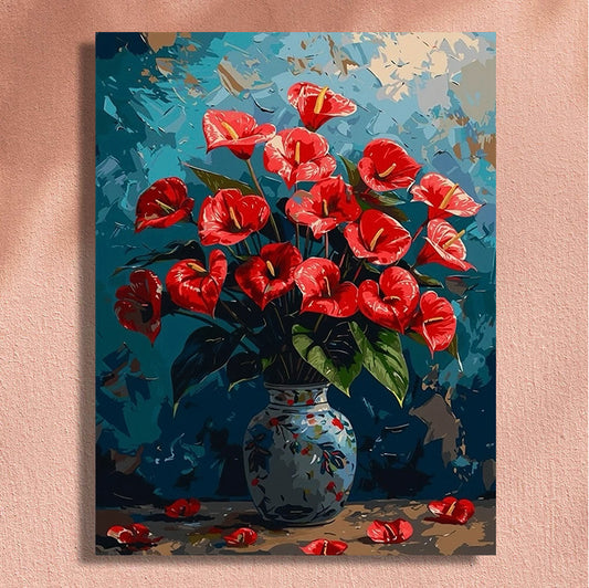 Painting By Numbers Kit - Flowers