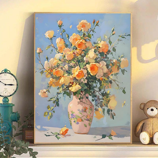 Painting By Numbers Kit - Flowers