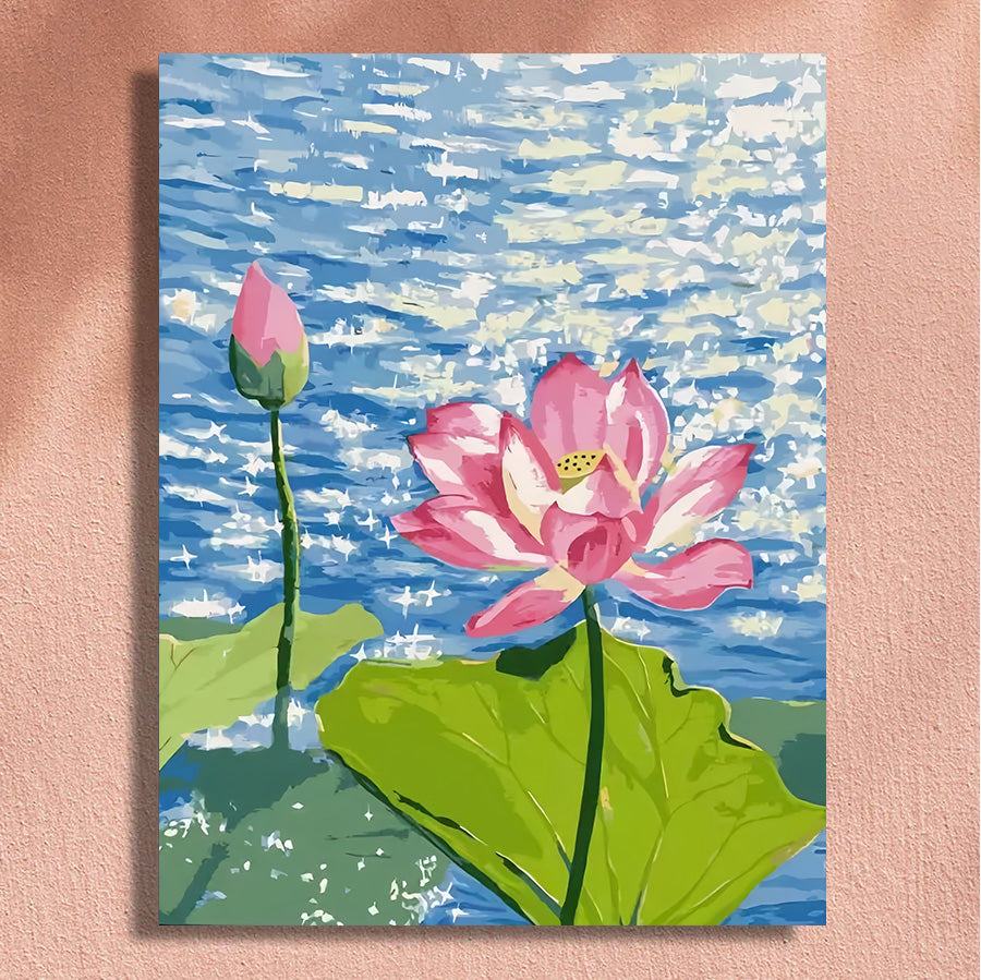 Painting By Numbers Kit - Lotus