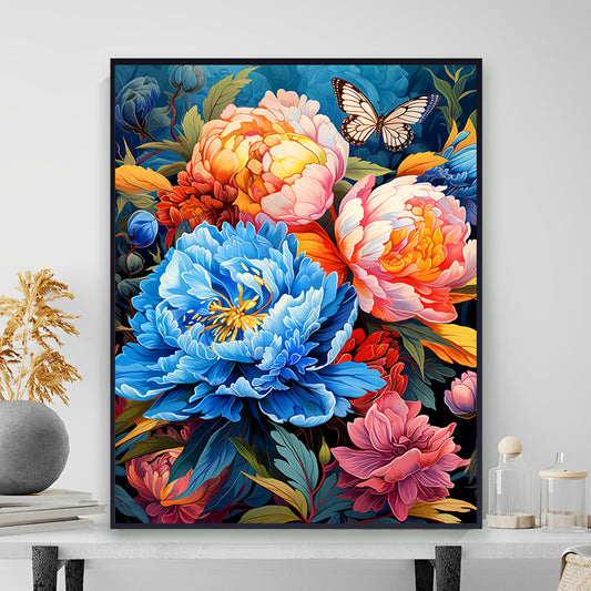 Painting By Numbers Kit - Flowers