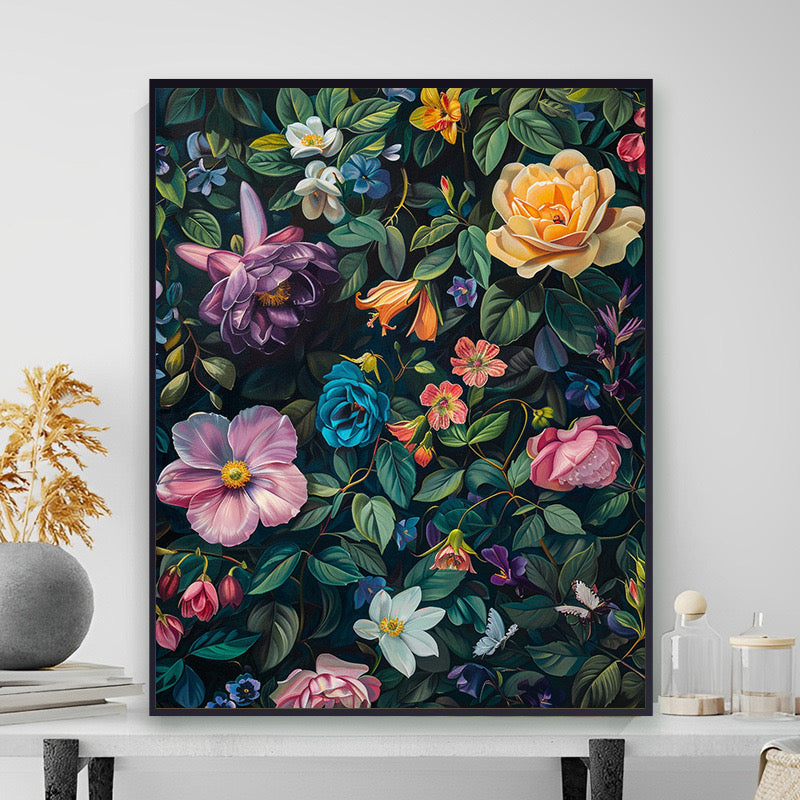 Painting By Numbers Kit - Flowers