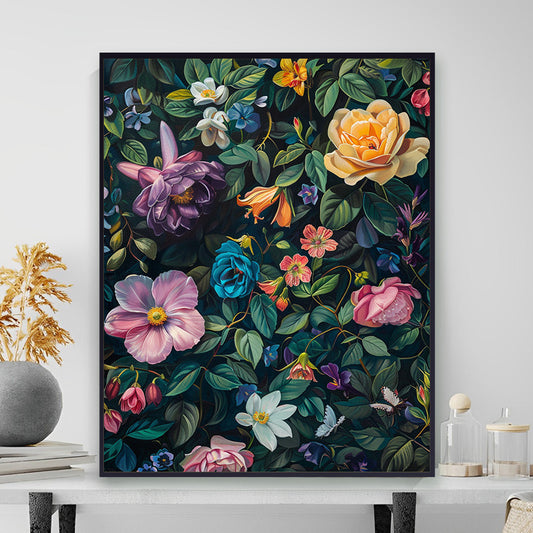 Painting By Numbers Kit - Flowers