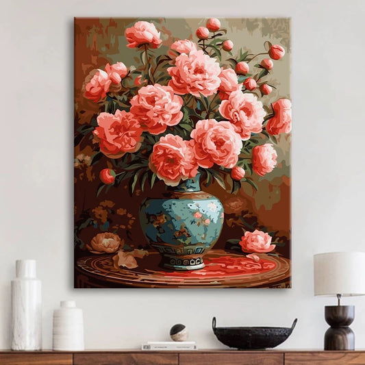 Painting By Numbers Kit - Flowers