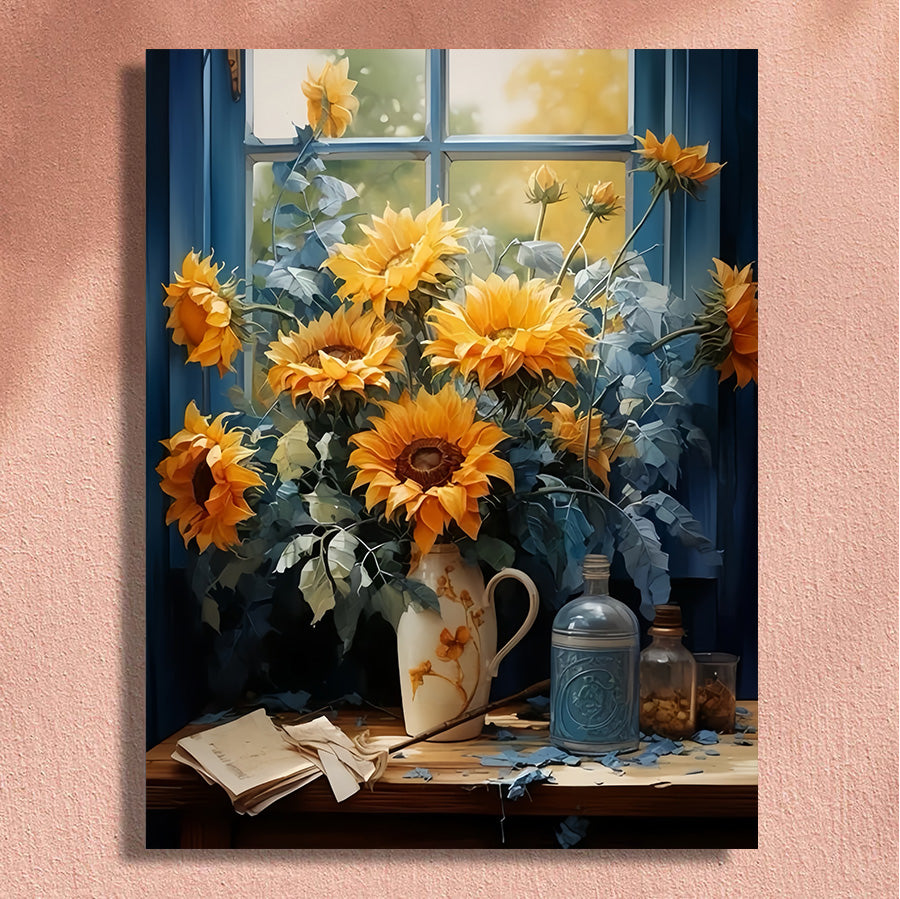 Painting By Numbers Kit - Flowers