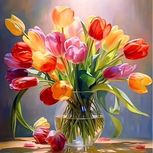 DIY Diamond Painting Kits - Gekleurde Bloemen