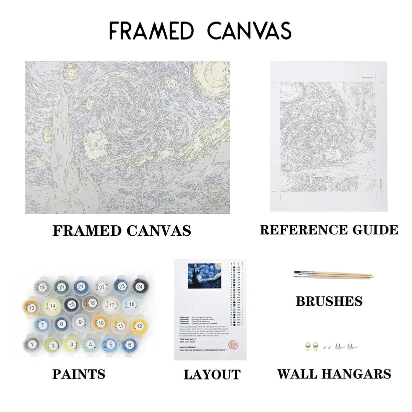 paint by numbers with frame