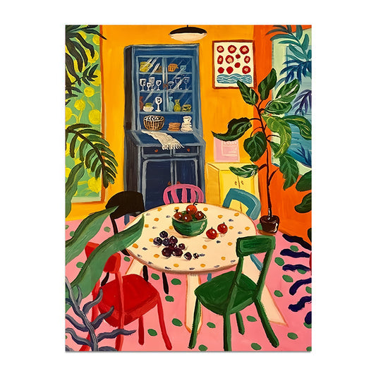 painting by numbers kit abstract cozy room