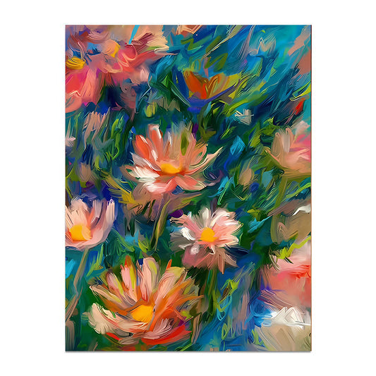 painting by numbers kit abstract flower