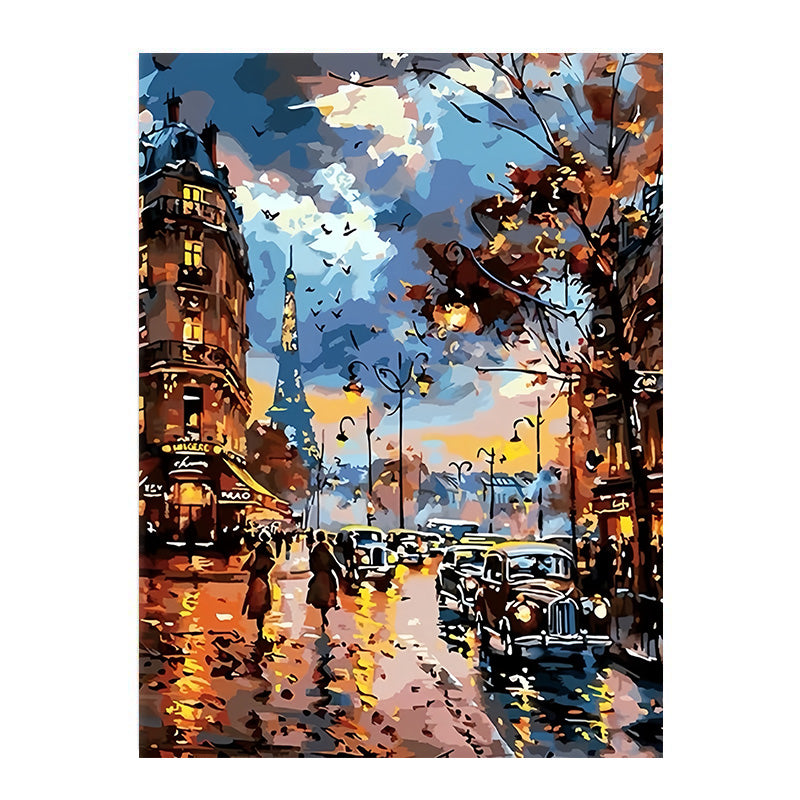 painting by numbers kit city street scenes