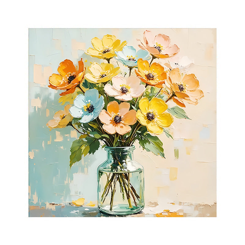 painting by numbers kit colorful flowers