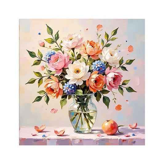 painting by numbers kit colorful flowers
