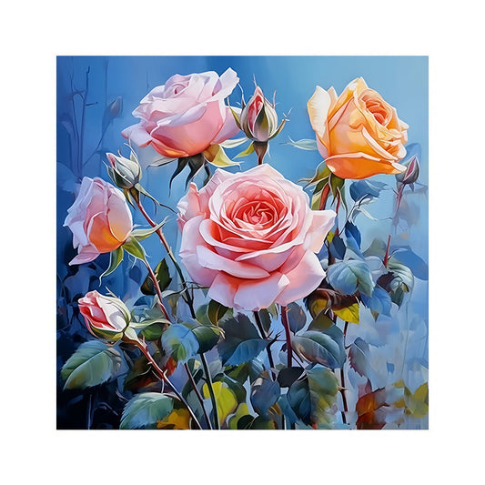 painting by numbers kit colorful flowers