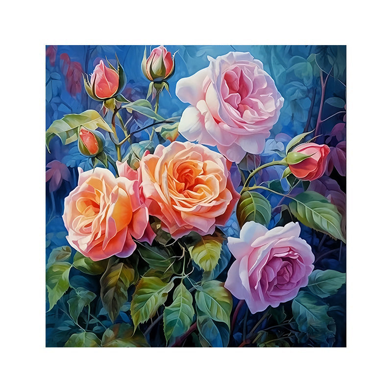 painting by numbers kit colorful flowers