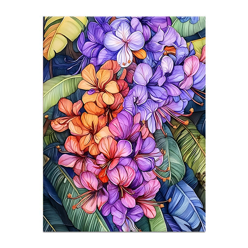 painting by numbers kit colorful flowers