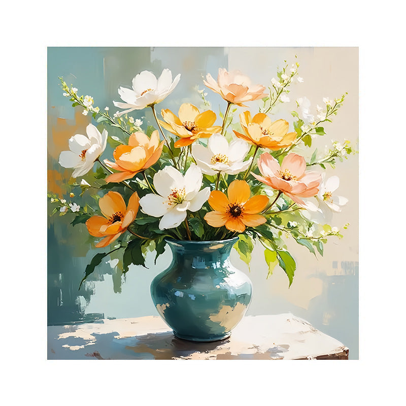 painting by numbers kit colorful flowers