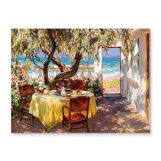 painting by numbers kit courtyard moments