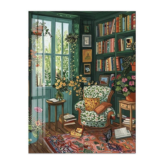 painting by numbers kit cozy living room