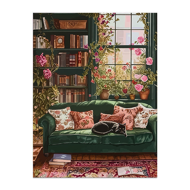 painting by numbers kit cozy room