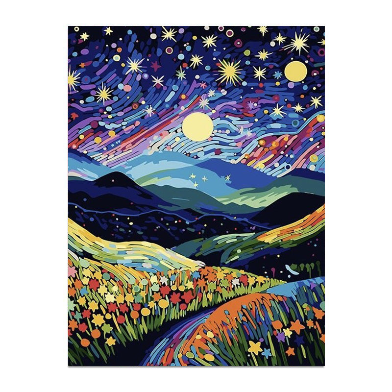 painting by numbers kit fairytale town