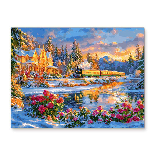 painting by numbers kit fantasy landscapes