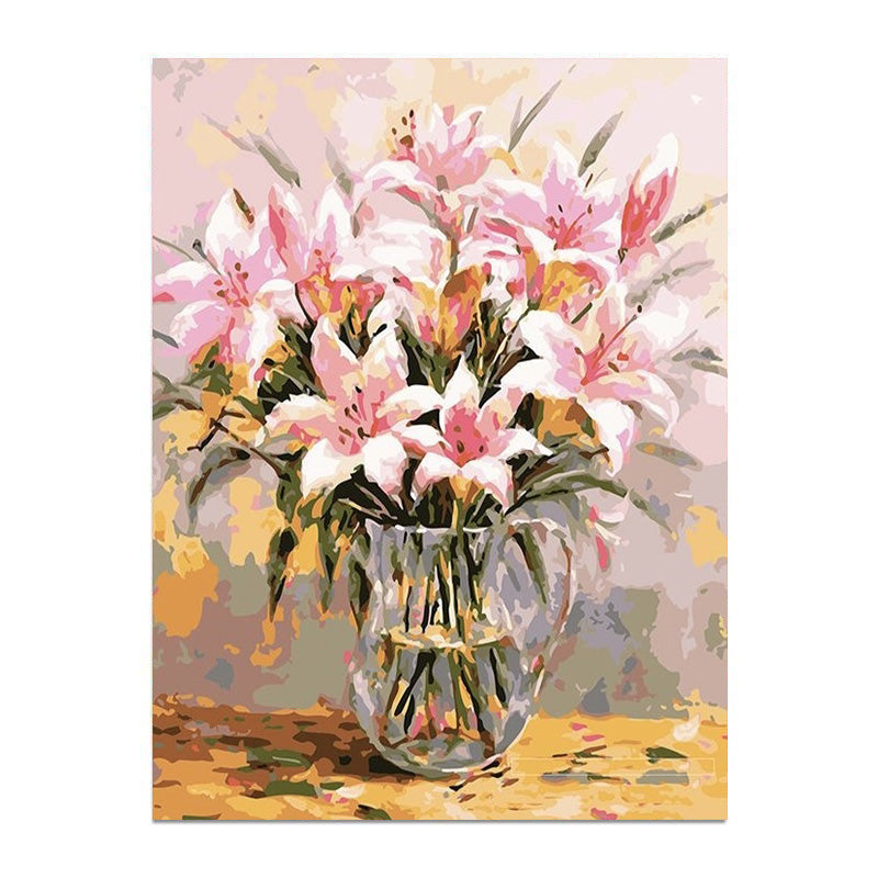 painting by numbers kit flowers