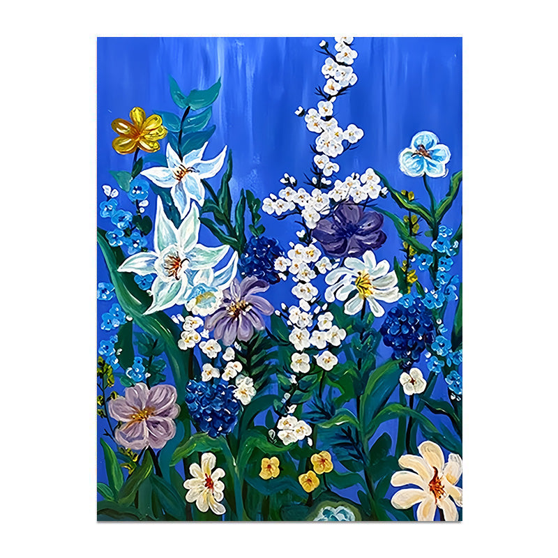painting by numbers kit flowers
