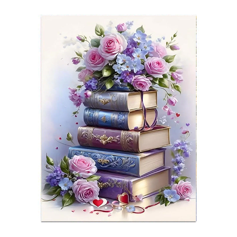 painting by numbers kit flowers books