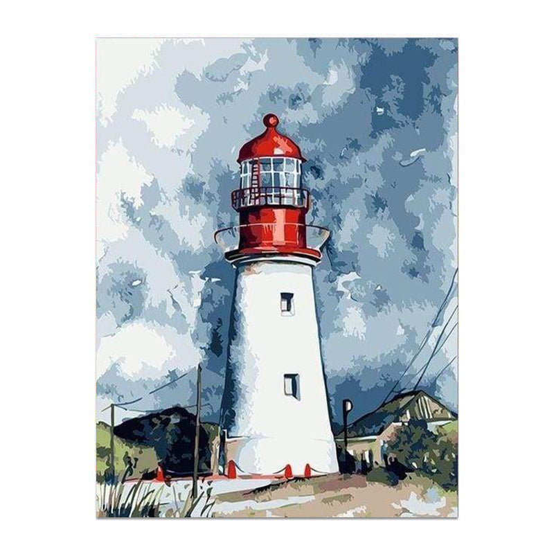 painting by numbers kit lighthouse