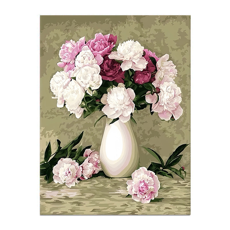 painting by numbers kit retro floral