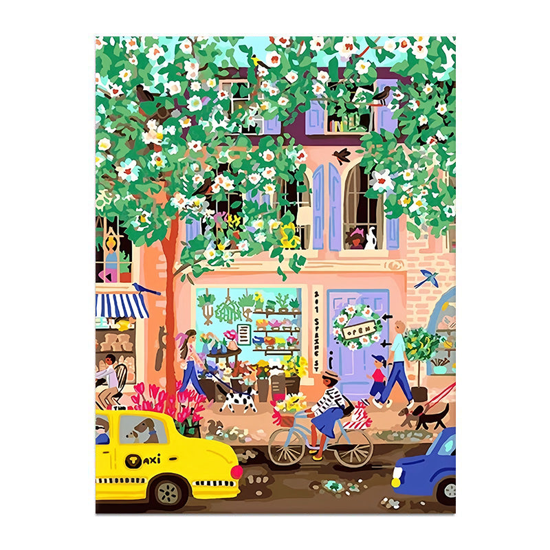 painting by numbers kit street view