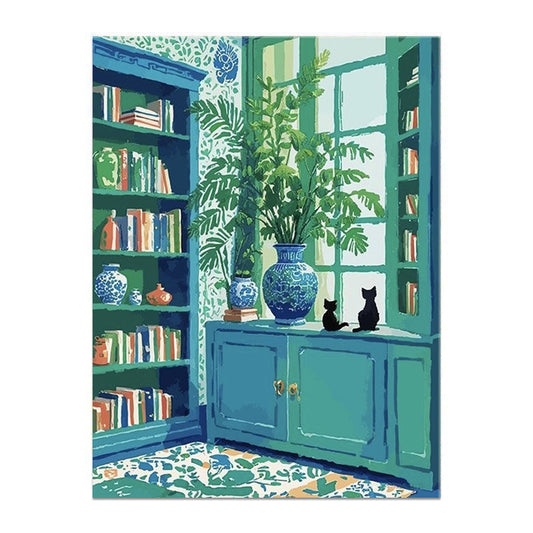 painting by numbers kit the cat in the room