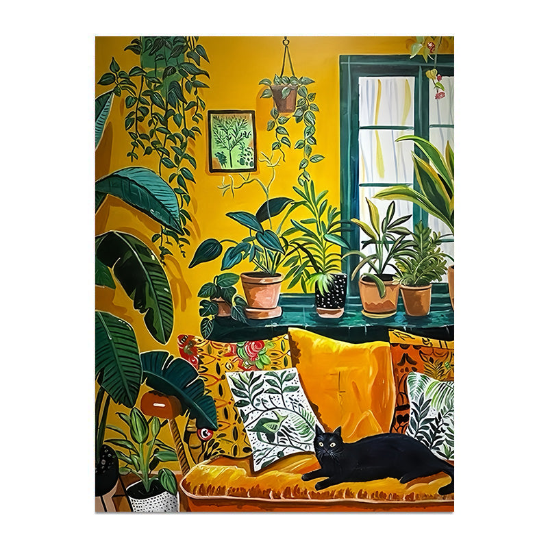 painting by numbers kit the cat in the room