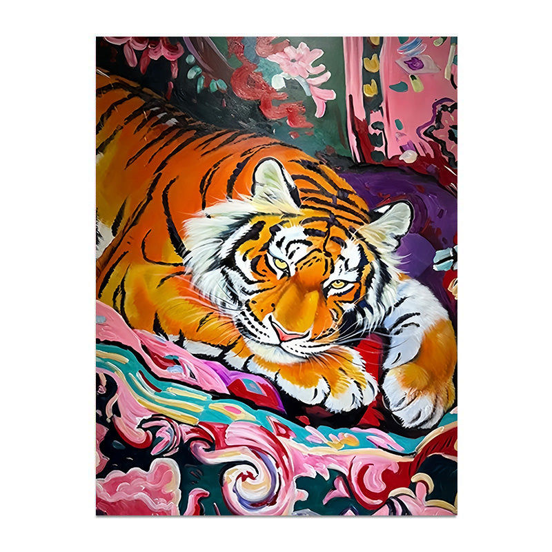painting by numbers kit tiger